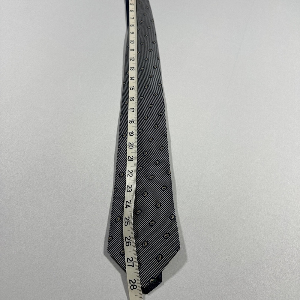 Men’s Tommy Hilfiger Silk Tie Two Tone Blue 56 Inches Long - Picture 5 of 6
